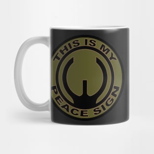 This is my peace sign | Iron Sights Mug